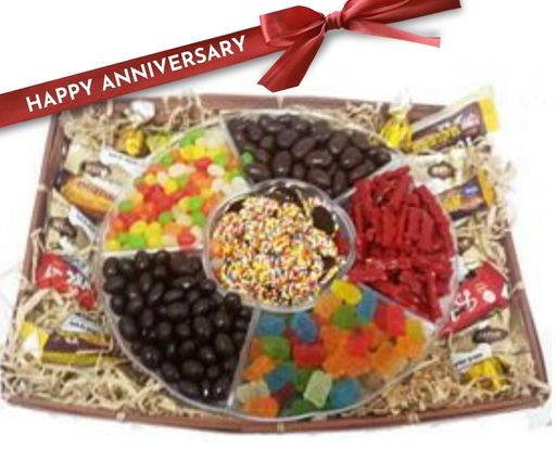 Happy Anniversary Candy Platter