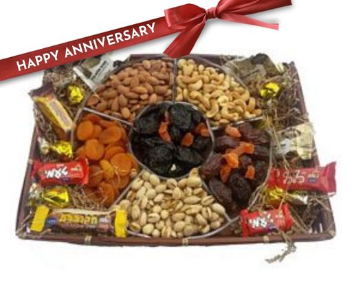 Happy Anniversary Deluxe Dried Fruit and Nuts