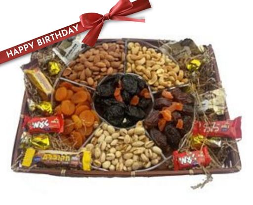 Happy Birthday Deluxe Dried Fruit and Nuts